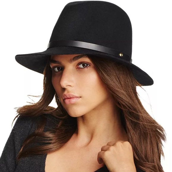 rag & bone Accessories - Rag & Bone Floppy Brim Fedora Hat - Black, Size Medium